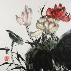 Grace Lin_Chinese Painting_flower_lotus_2