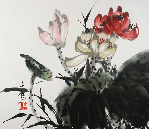 Grace Lin_Chinese Painting_flower_lotus_2