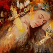 Grace Lin_Oil Painting_Figure_message_2