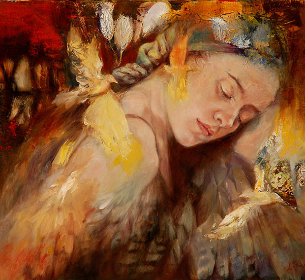 Grace Lin_Oil Painting_Figure_message_2