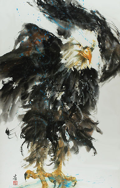 Grace_Chinese-Painting_bird_eagle_1