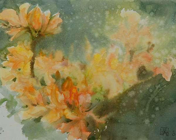 James Wu-Watercolor-Flowers-yellow-Az