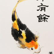 James Wu_Chinese Painting_fish_koi_2